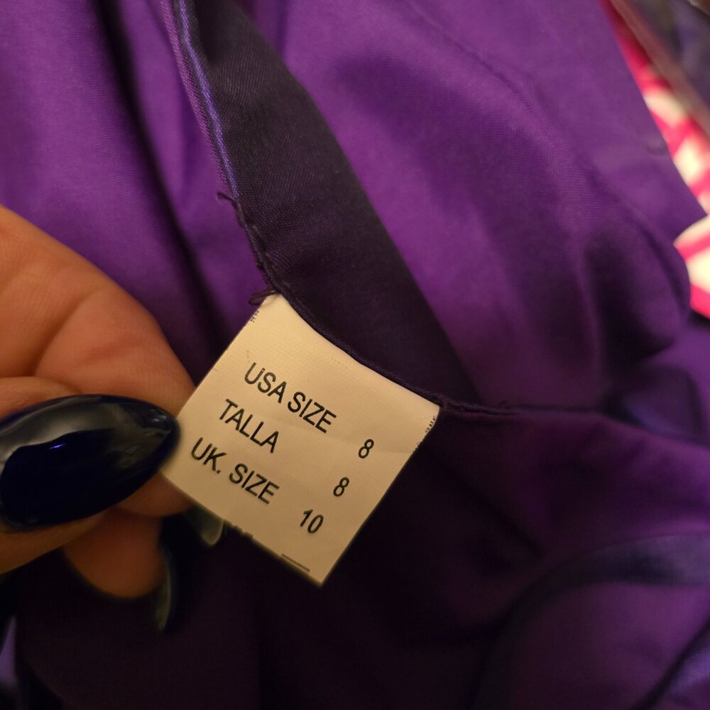 🏷️NWT  -  MORI LEE Dark Purple Strapless Prom Gown sz 8  -  NWT🏷️ - Picture 12 of 13